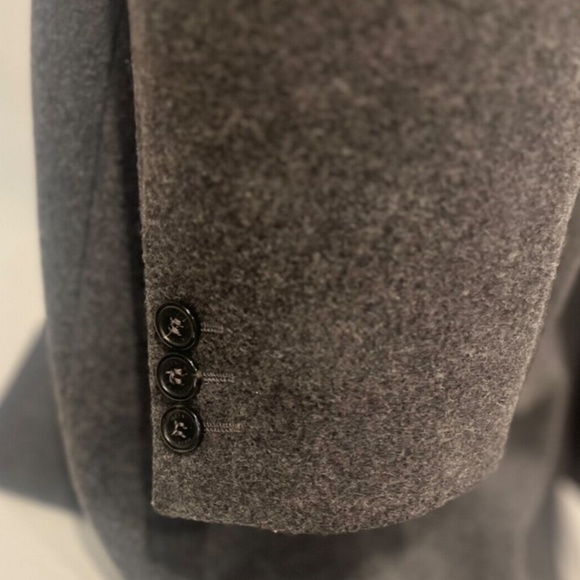 Valentino Roma Single-breasted cashmere wool coat grey - Picture 6 of 7